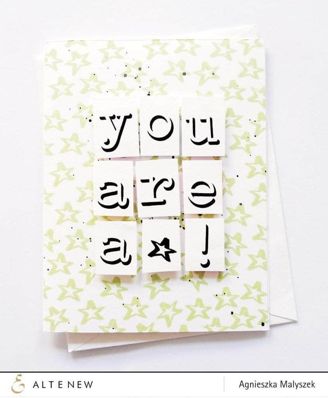 Altenew Clear Stamps Z - Invisible Alpha Stamp Set