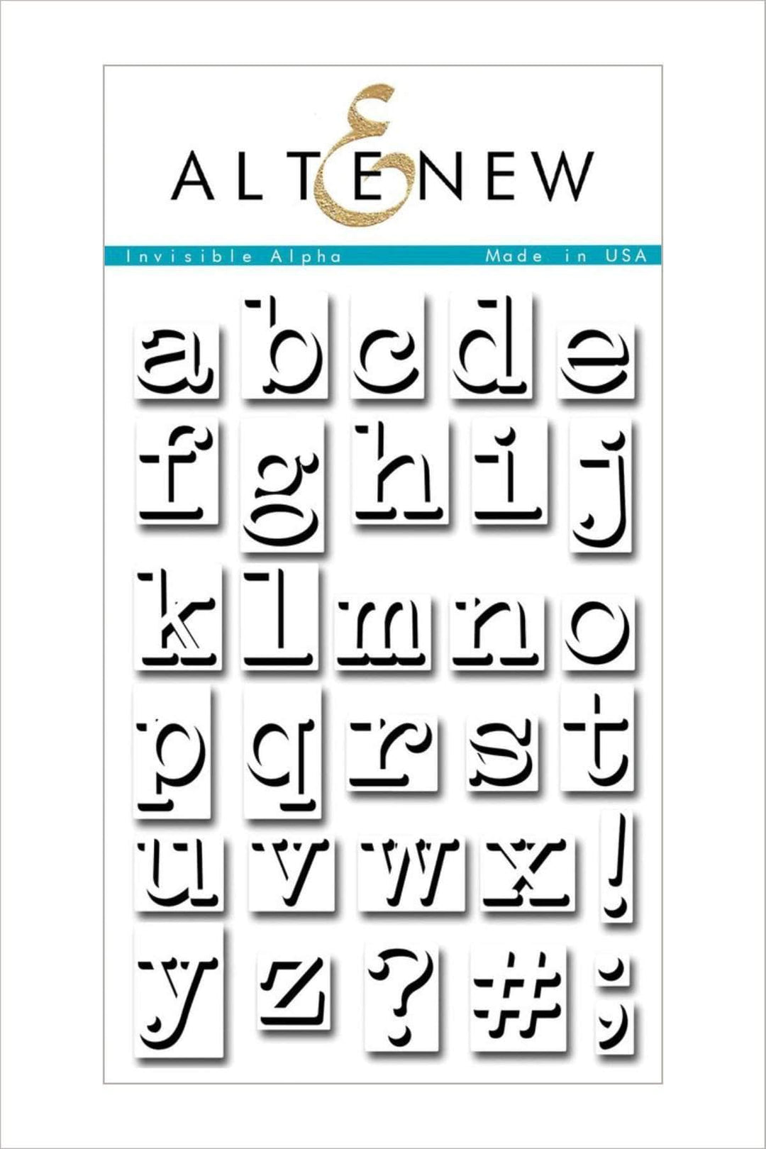 Altenew Clear Stamps Z - Invisible Alpha Stamp Set