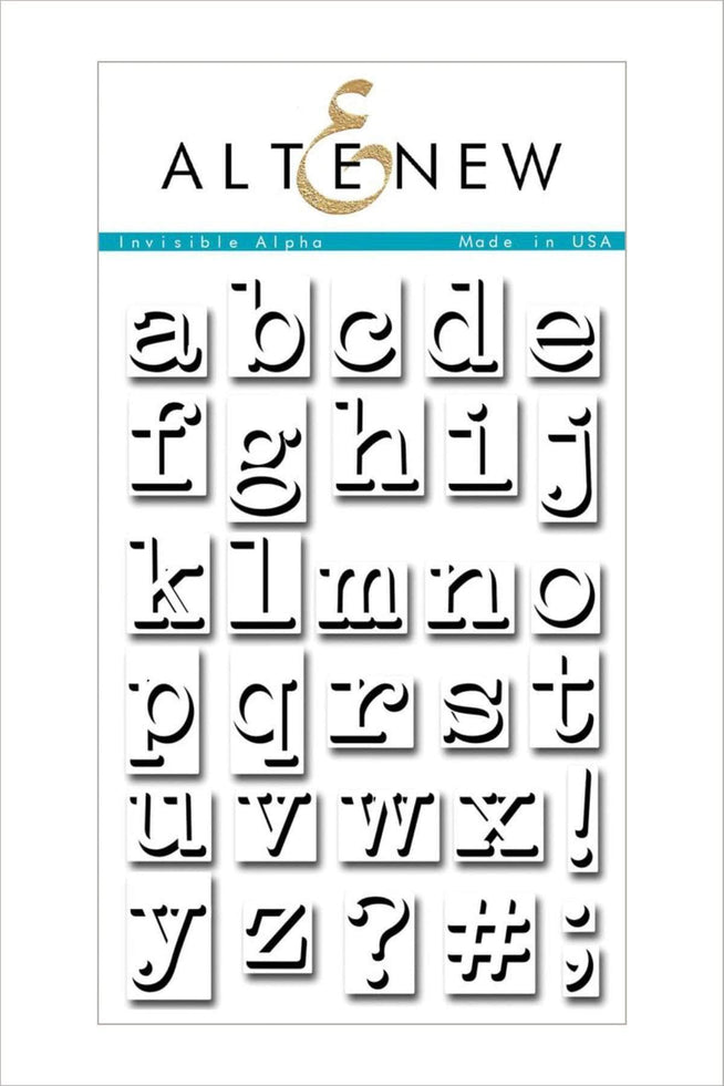 Altenew Clear Stamps Z - Invisible Alpha Stamp Set