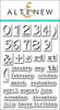 Photocentric Clear Stamps Invisible Numbers Stamp Set