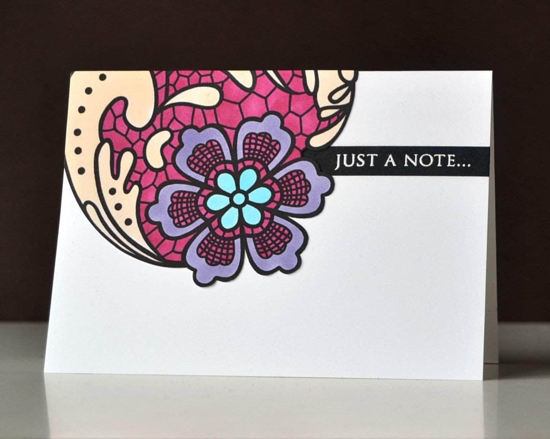 Altenew Clear Stamps Z - Lace Up Stamp Set