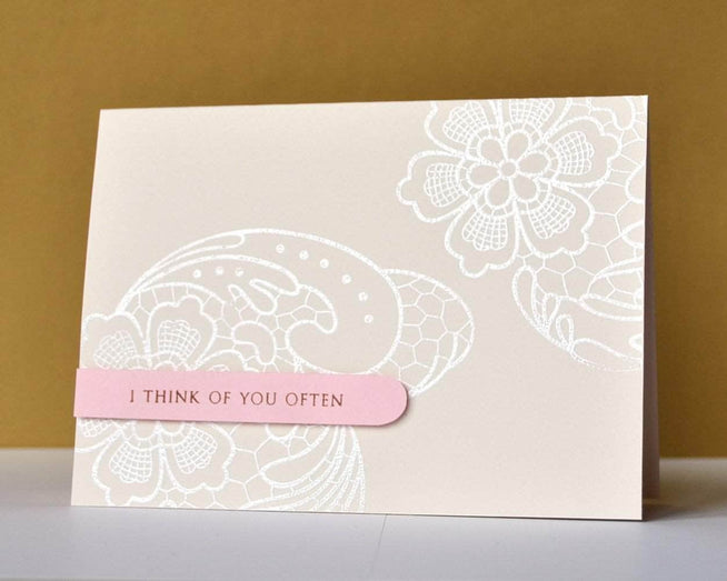Altenew Clear Stamps Z - Lace Up Stamp Set