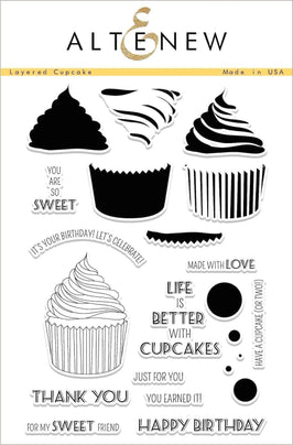 Photocentric Clear Stamps Layered Cupcake Stamp Set