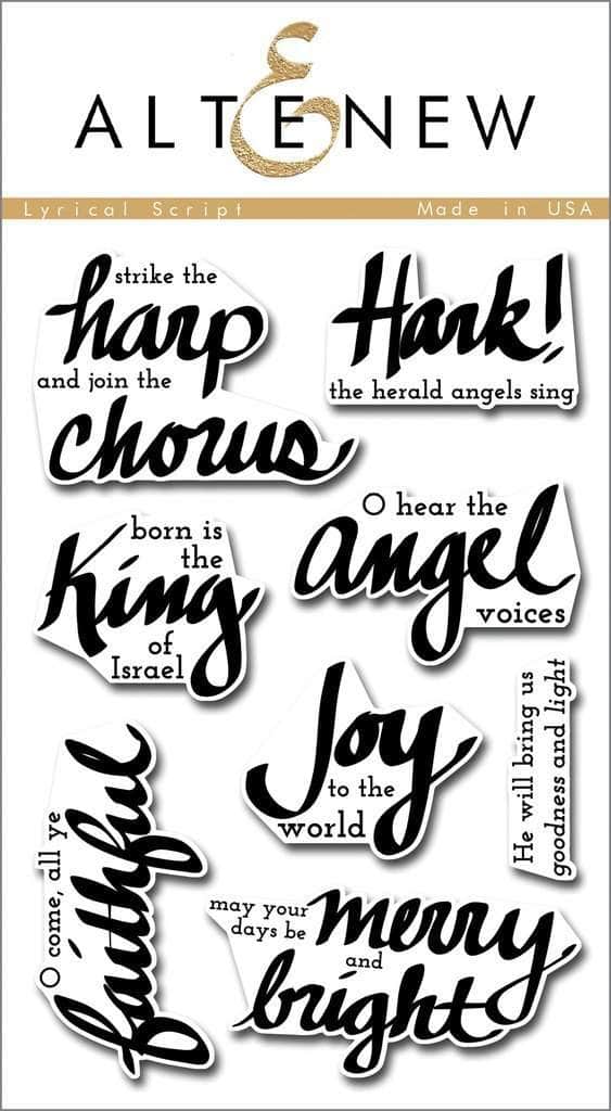 Photocentric Clear Stamps Z - Lyrical Script Stamp Set