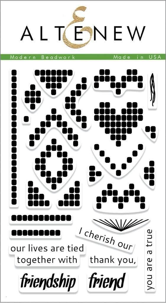Altenew Clear Stamps Z - Modern Beadwork Stamp Set