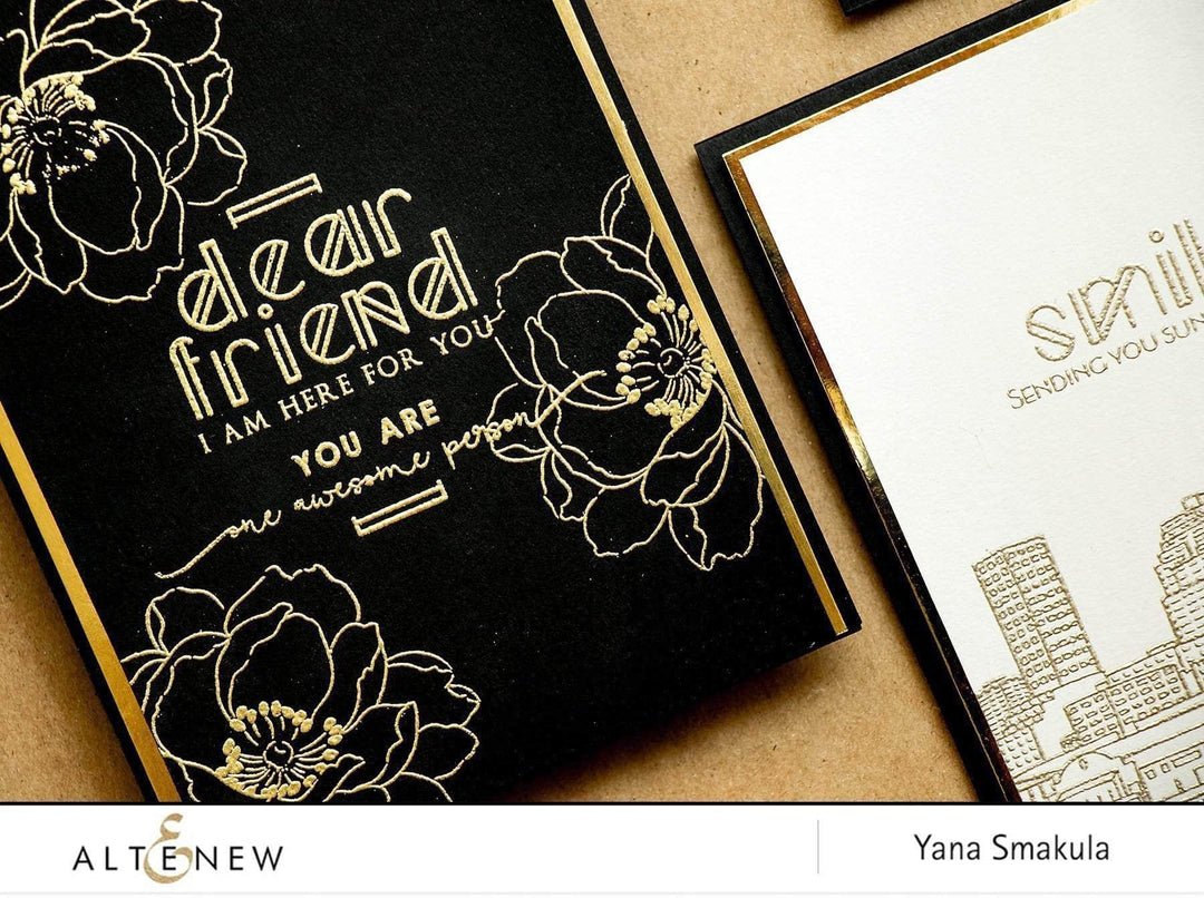Photocentric Clear Stamps Modern Deco Alpha Stamp Set