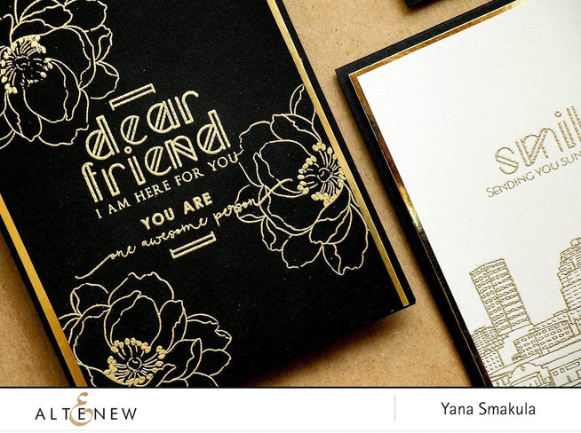 Photocentric Clear Stamps Modern Deco Alpha Stamp Set