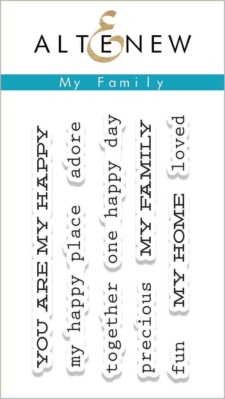 Photocentric Clear Stamps My Family Stamp Set