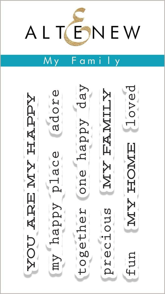 Photocentric Clear Stamps My Family Stamp Set