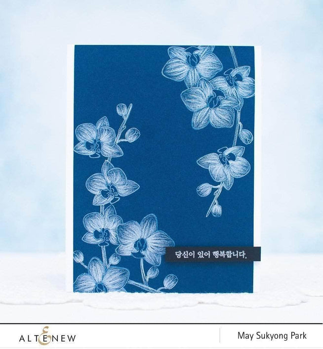 Altenew Clear Stamps Z - Oriental Orchid Korean Stamp Set