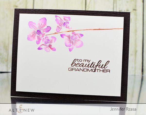 Altenew Clear Stamps Z - Oriental Orchid Korean Stamp Set