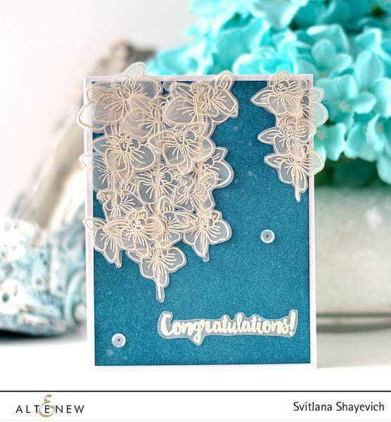 Altenew Clear Stamps Z - Oriental Orchid Korean Stamp Set