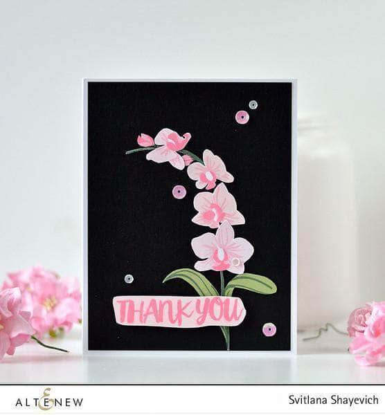Altenew Clear Stamps Z - Oriental Orchid Korean Stamp Set