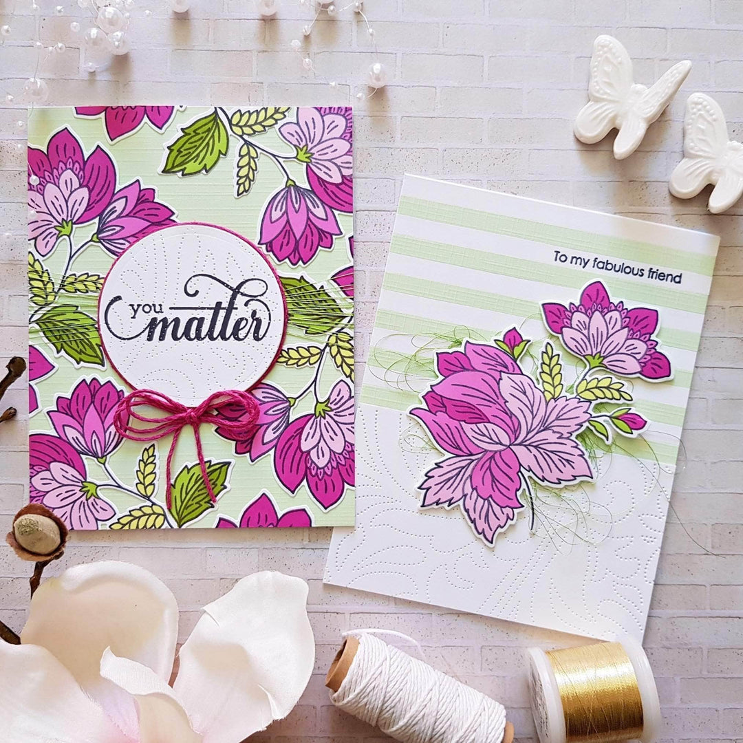 Photocentric Clear Stamps Ornate Foliage Stamp Set