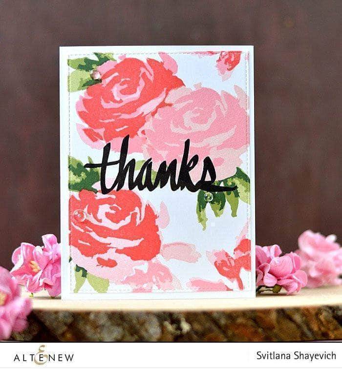 Photocentric Clear Stamps Z - Painted Rose Stamp Set