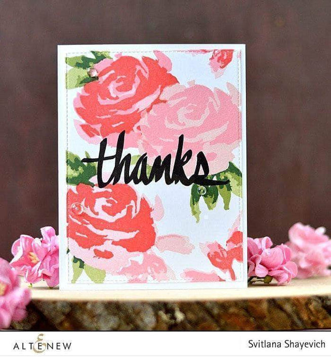 Photocentric Clear Stamps Z - Painted Rose Stamp Set