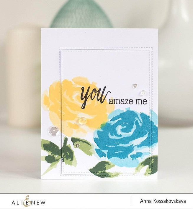 Photocentric Clear Stamps Z - Painted Rose Stamp Set