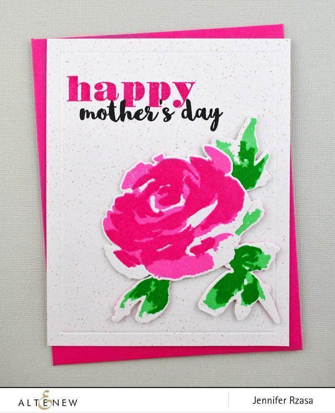 Photocentric Clear Stamps Z - Painted Rose Stamp Set