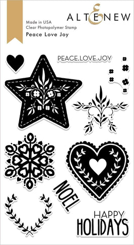 Photocentric Clear Stamps Z - Peace Love Joy Stamp Set