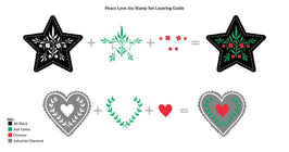 Photocentric Clear Stamps Z - Peace Love Joy Stamp Set