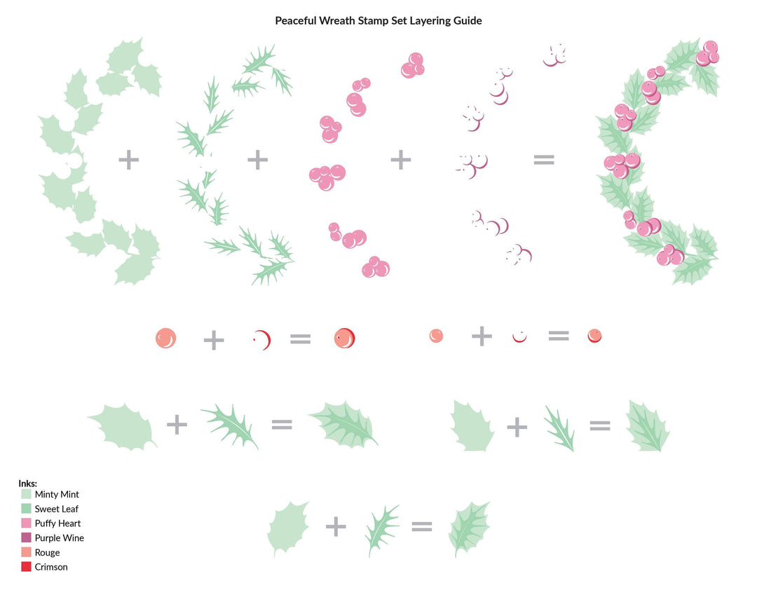 Photocentric Clear Stamps Peaceful Wreath Stamp Set