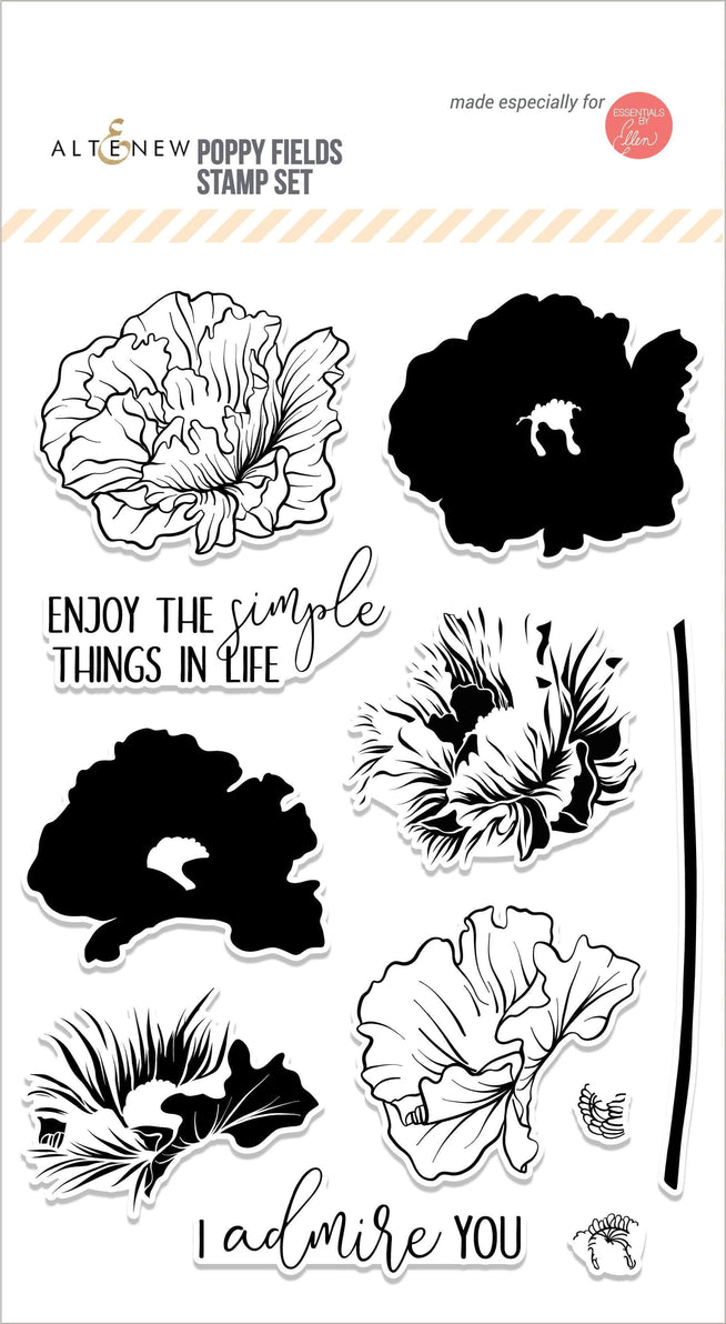 Photocentric Clear Stamps Poppy Fields Stamp Set