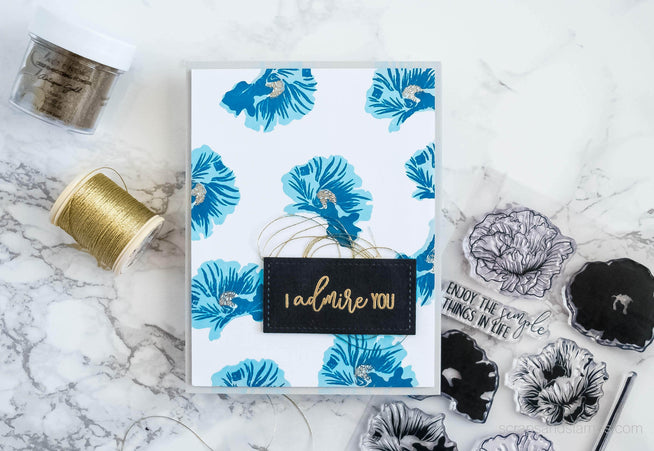 Photocentric Clear Stamps Poppy Fields Stamp Set
