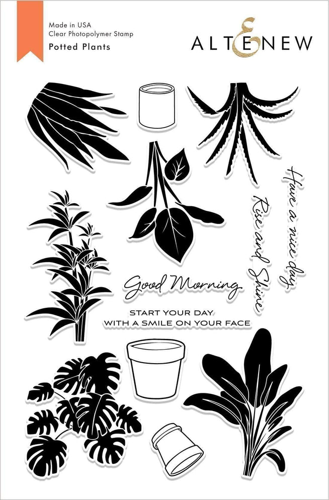 Photocentric Clear Stamps Potted Plants Stamp Set