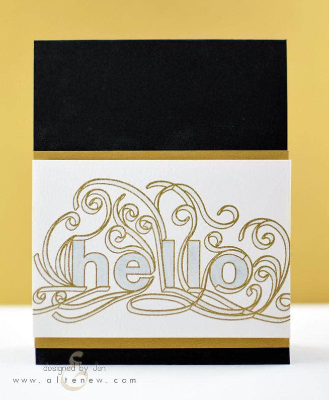 Altenew Clear Stamps Z - Quilled Elegance Stamp Set