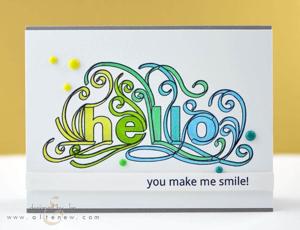 Altenew Clear Stamps Z - Quilled Elegance Stamp Set