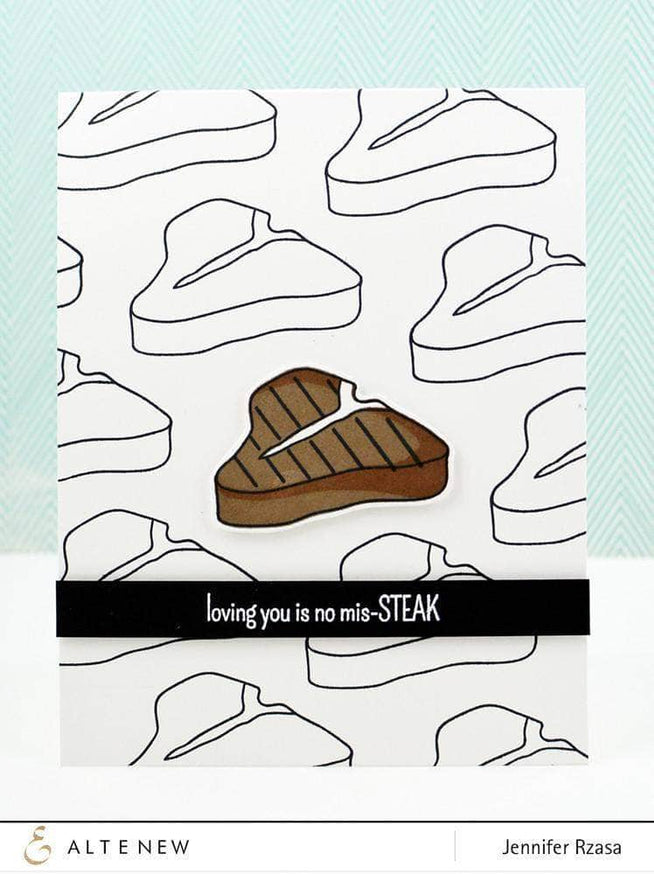 Altenew Clear Stamps Raise the Steaks Stamp Set
