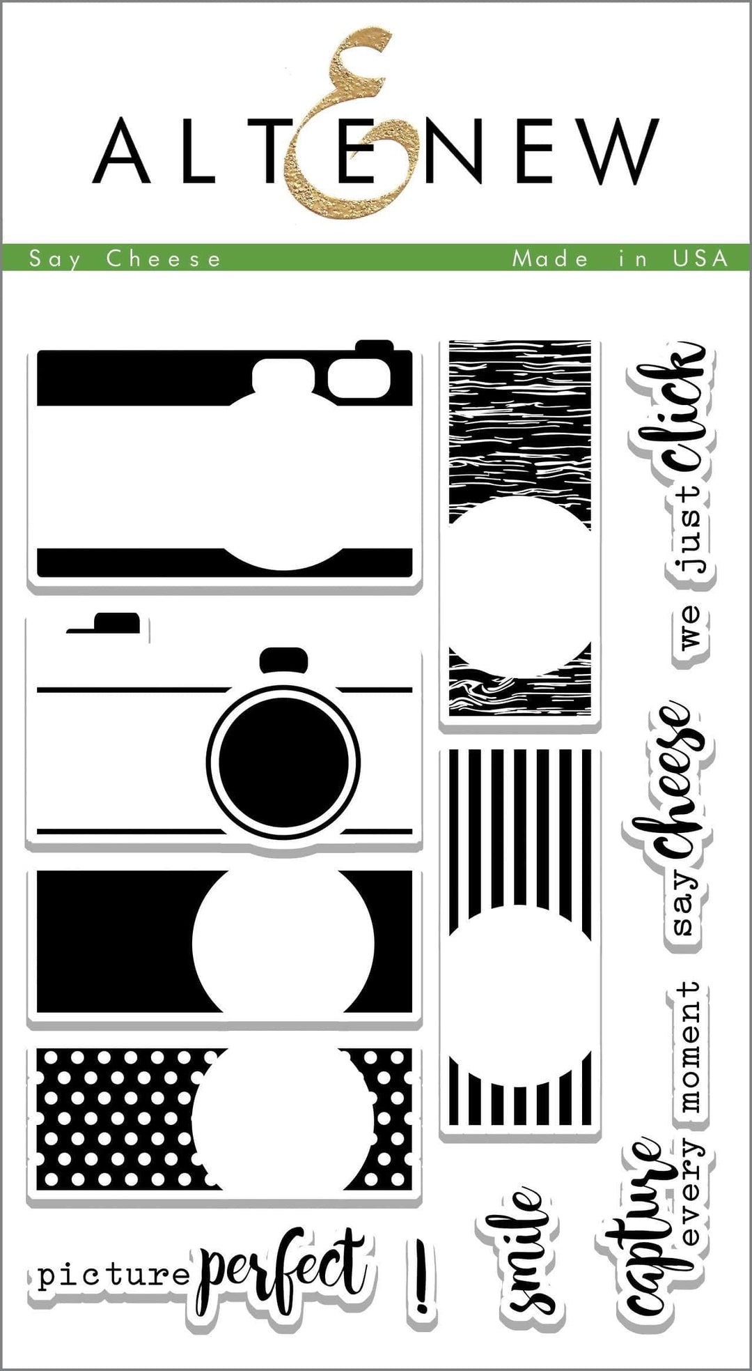 Altenew Clear Stamps Say Cheese Stamp Set