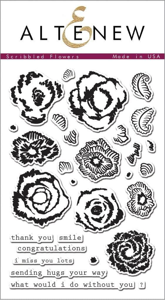 Photocentric Clear Stamps Z - Scribbled Flowers Stamp Set