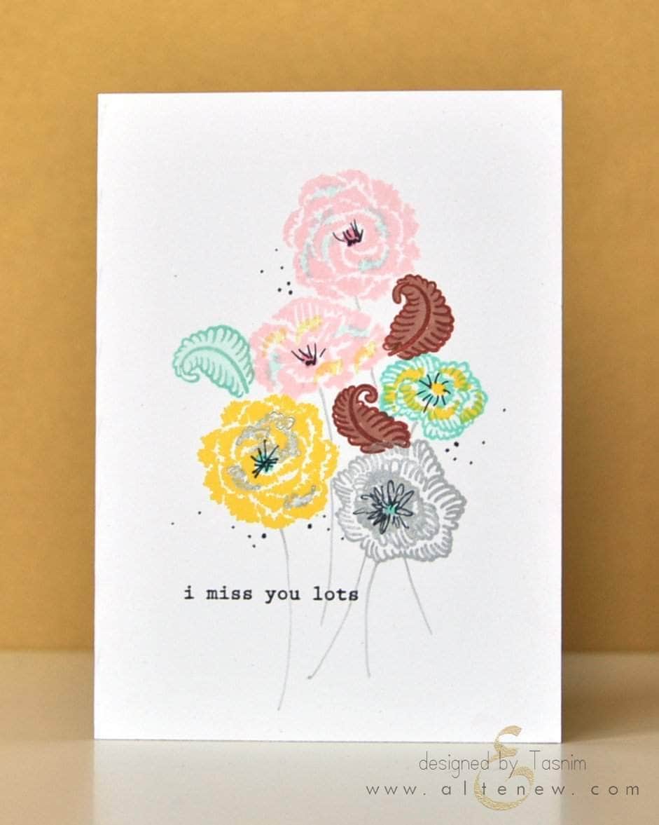 Photocentric Clear Stamps Z - Scribbled Flowers Stamp Set