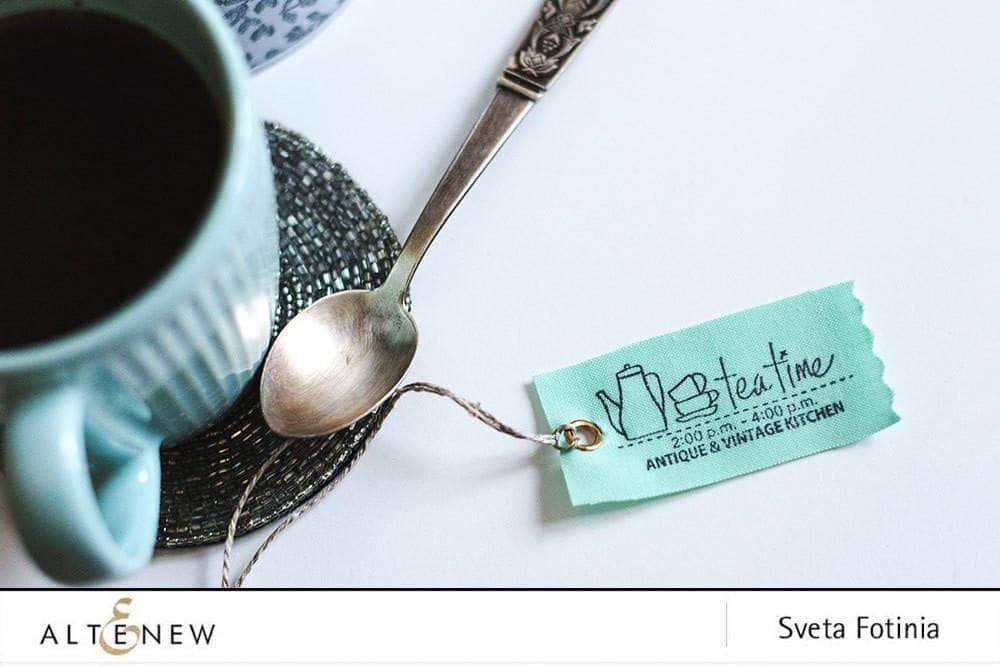 Altenew Clear Stamps Sewing Labels Stamp Set