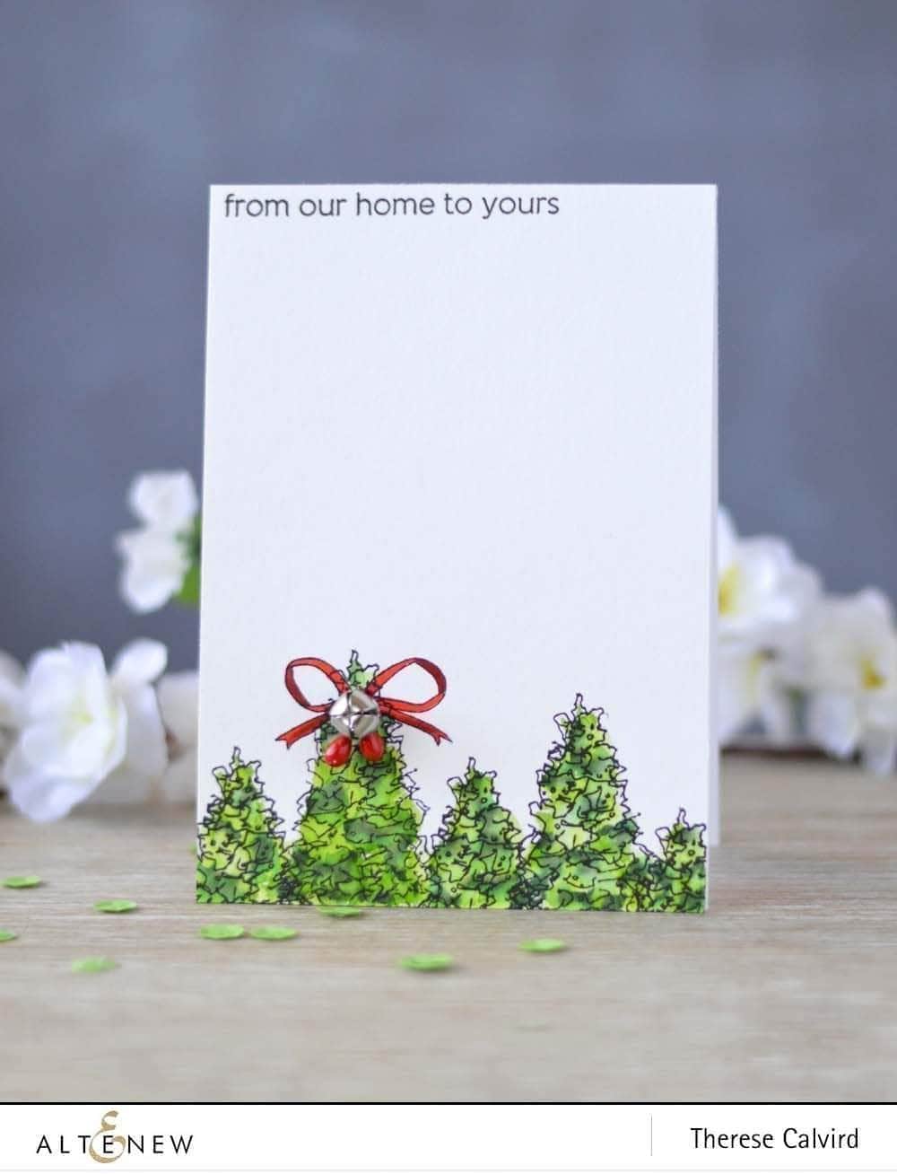 Photocentric Clear Stamps Z - Sketched Evergreen Stamp Set