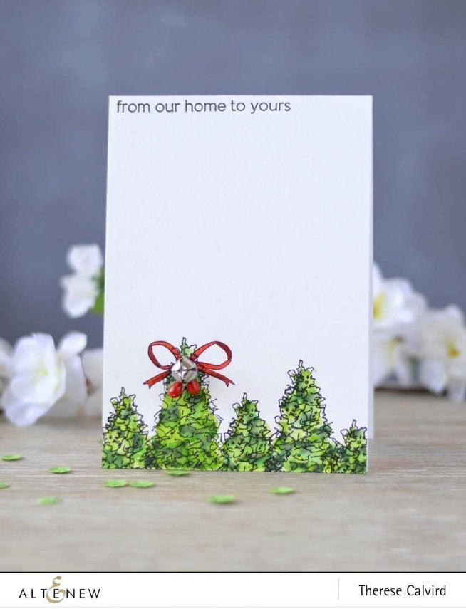 Photocentric Clear Stamps Z - Sketched Evergreen Stamp Set