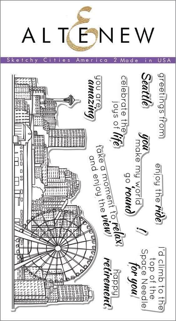 Photocentric Clear Stamps Sketchy Cities America 2 Stamp Set