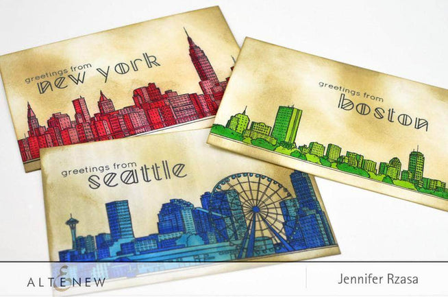 Photocentric Clear Stamps Sketchy Cities America 2 Stamp Set