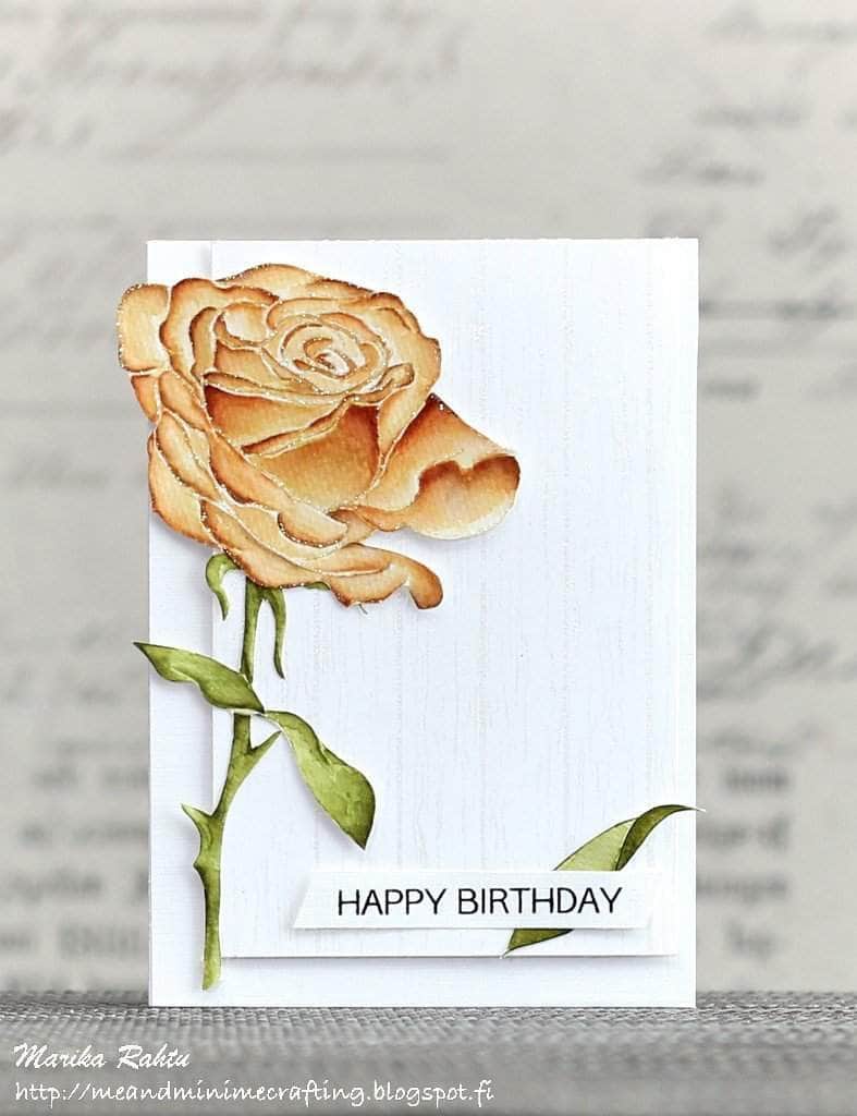Altenew Clear Stamps Z - Sketchy Flowers Rose Stamp Set