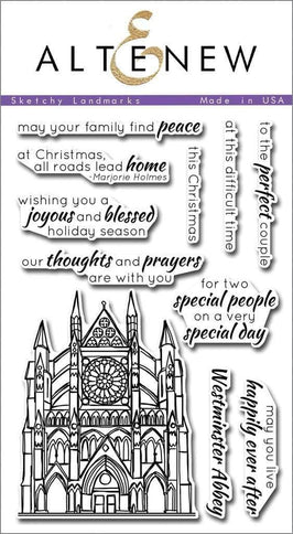 Altenew Clear Stamps Z - Sketchy Landmarks Stamp Set