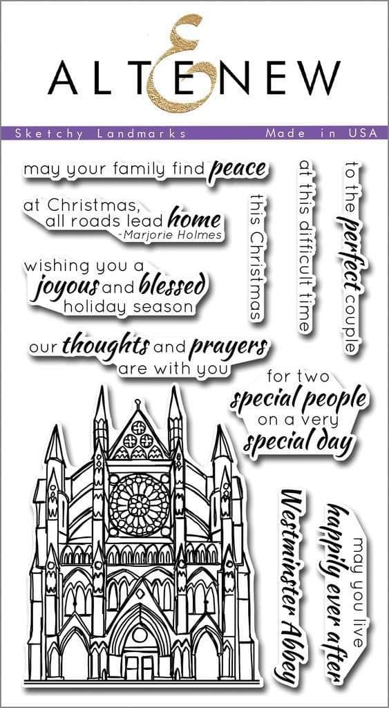 Altenew Clear Stamps Z - Sketchy Landmarks Stamp Set