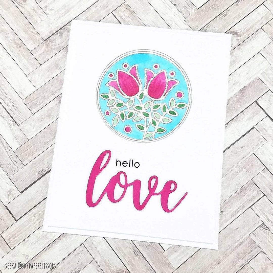 Photocentric Clear Stamps Stained Glass Window Stamp Set