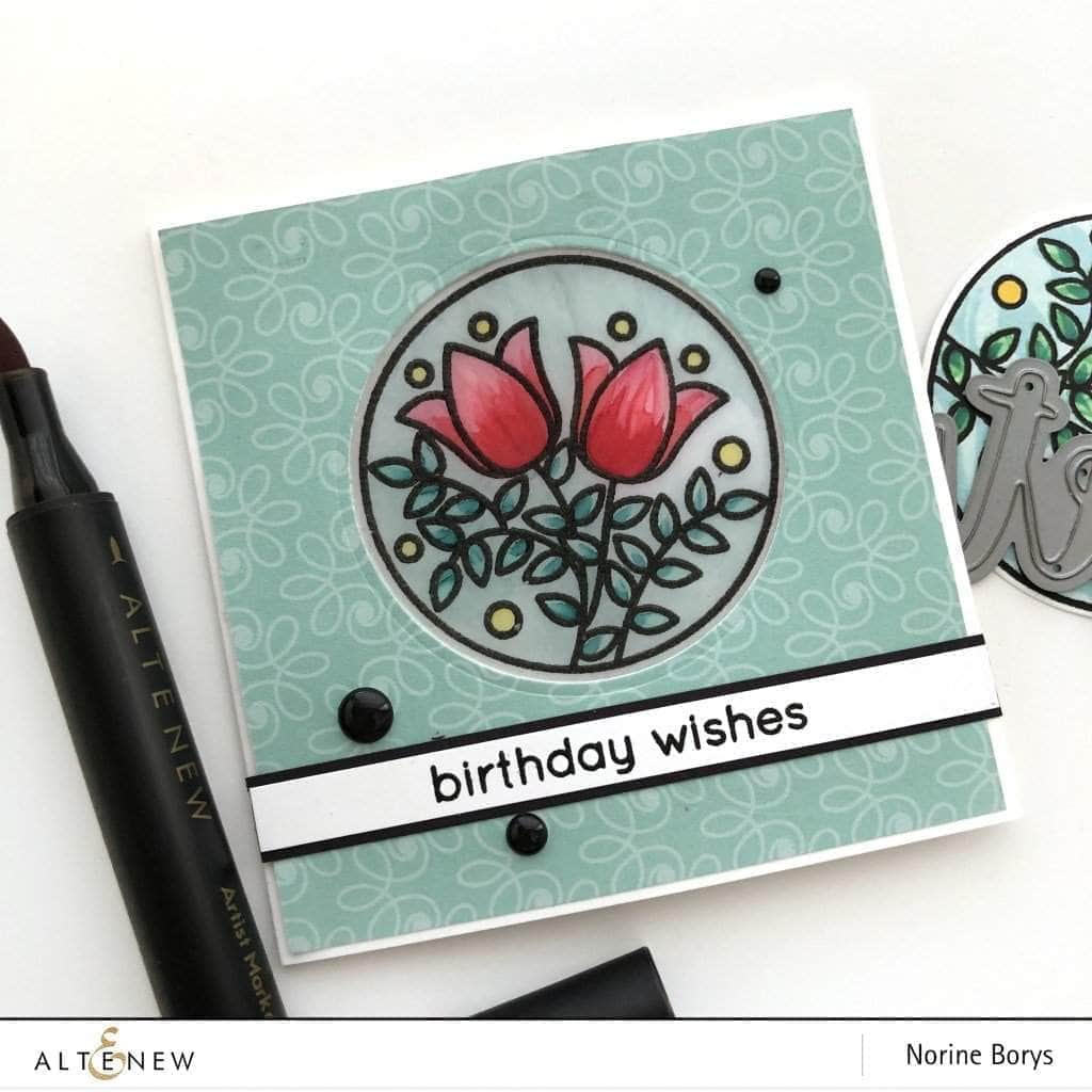 Photocentric Clear Stamps Stained Glass Window Stamp Set