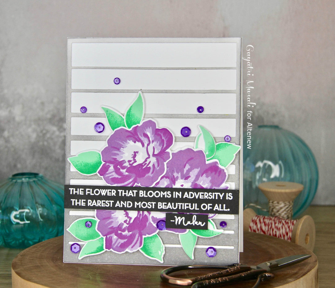 Photocentric Clear Stamps Strength Blooms Stamp Set