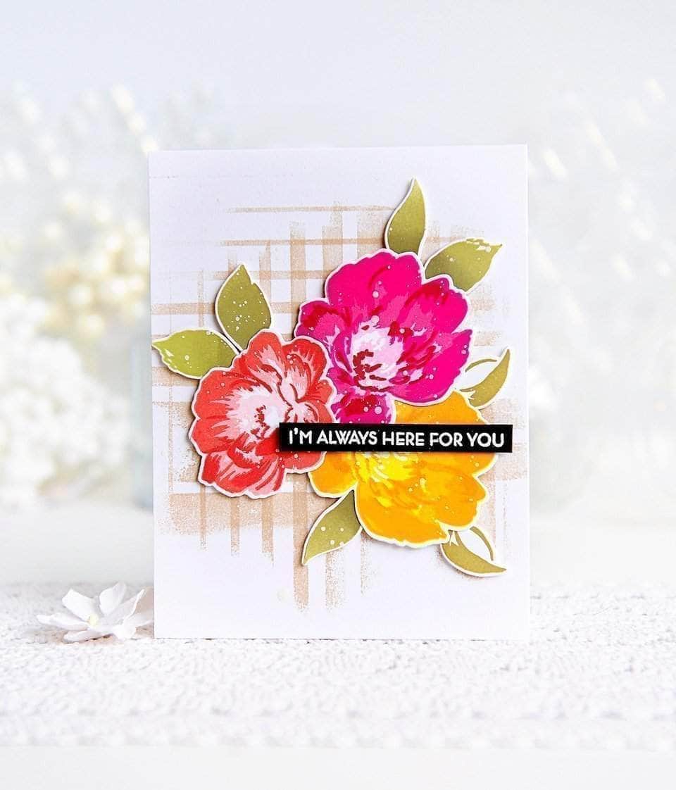 Photocentric Clear Stamps Strength Blooms Stamp Set