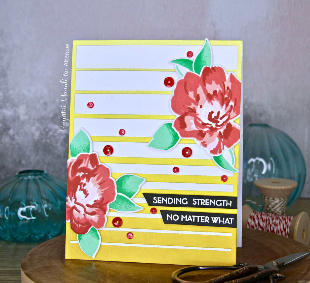 Photocentric Clear Stamps Strength Blooms Stamp Set