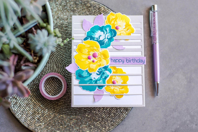 Photocentric Clear Stamps Strength Blooms Stamp Set