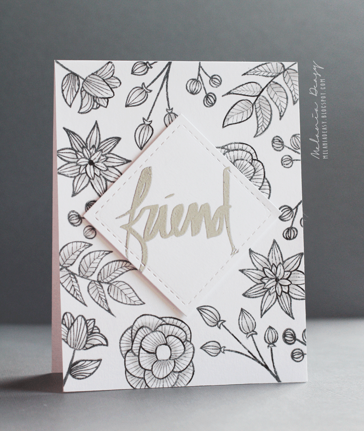 Photocentric Clear Stamps Striped Florals Stamp Set