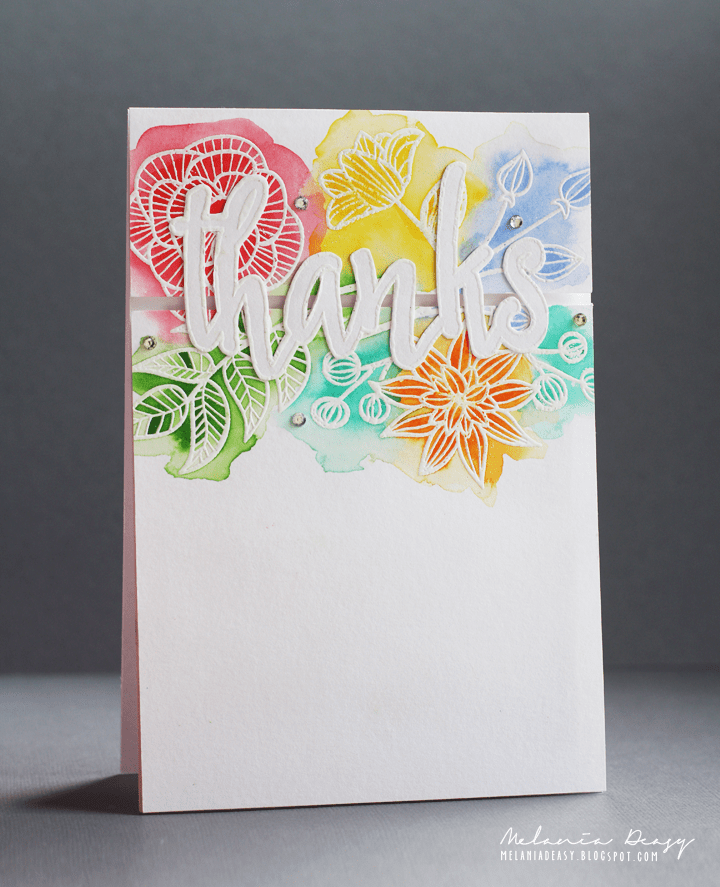 Photocentric Clear Stamps Striped Florals Stamp Set